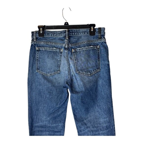Alexander Wang Jeans‎ Women 26 Blue Medium Wash Denim Faded Straight Leg Luxury - Picture 4 of 11